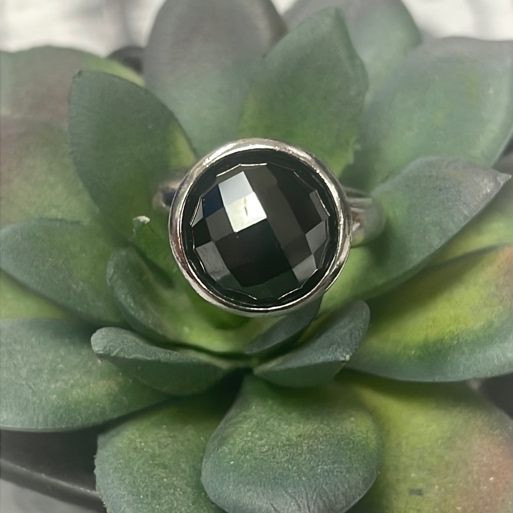 Hematite Silver Ring
